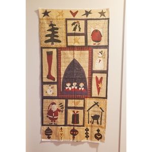 [sold]: NWOT Sandy Gervais Christmas Fabric Panel:Silent Night